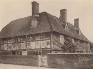 サセックス州ロバーツブリッジ近郊、ノースブリッジ・ストリートにて（モノクロ写真） 作： William Galsworthy Davie