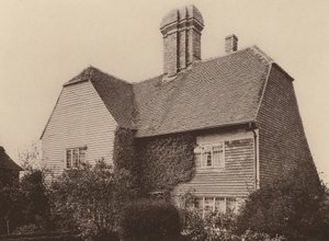 ケント州シシングハースト、コリンズ・ファーム（モノクロ写真）