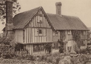 サセックス州セドレスコムのストリーン・ファーム（モノクロ写真） 作： William Galsworthy Davie