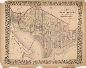 ワシントン市の計画-アメリカ合衆国の国会議事堂 作： William Gamble