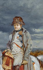 1814年のナポレオン（メソニエ後）（段ボールに油彩） 作： William Gersham Collingwood