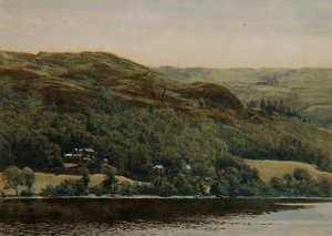 ブラントウッドの眺め、p.1881（水彩、鉛筆、インク） 作： William Gersham Collingwood