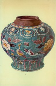 壺 中国・明代初期（カラーリトグラフ 作： William Gibb