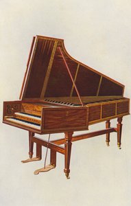 楽器エンプレス・チェンバロ（カラーリトグラフ） 作： William Gibb