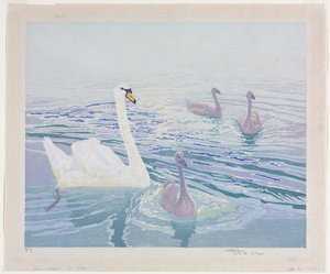 白鳥と白鳥 作： William Giles