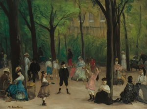 ルクセンブルク・ガーデン 作： William Glackens