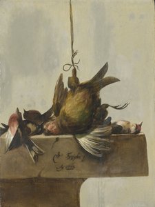 鳥のある静物 作： William Gowe Ferguson