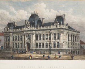 タウンホール、ウルヴァーハンプトン、1871年頃