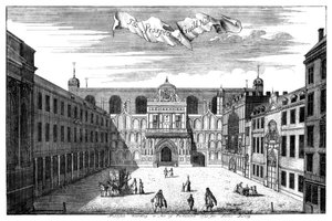 ロンドン市ギルドホールの展望、1755年1886年。 作： William Griggs
