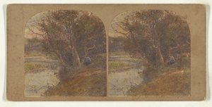 [川岸に座って物思いにふける男] 作： William Grundy