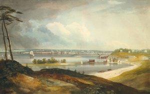 ブルックリン近くのハイツから見たニューヨーク、1820-23年頃。 作： William Guy Wall