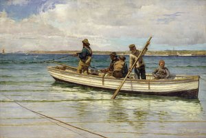 捕獲物運搬、1884 作： William H. Bartlett