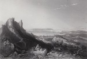 ティベリアの湖（彫刻 作： William H. Bartlett