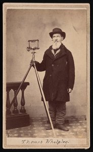 Thomas Whelpley 1797-1881のポートレート、1860年代頃。 作： William H Bowlsby