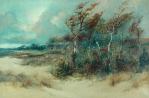サンディレーンの木々、ヘイシャム、1916年 作： William H. Parkinson