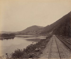 アレンの近くのレッドロックス、1895年頃。 作： William H Rau