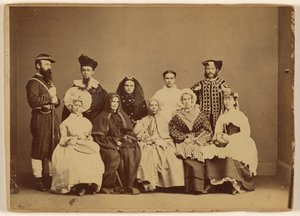 仮面舞踏会の写真 1868年2月18日 - フレンドシップ・ホール・フィラ 作： William H. Rhoades