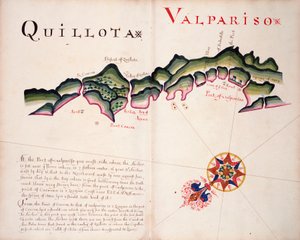 キヨタとバルパリソ、南米太平洋岸 作： William Hack