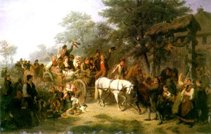 村の結婚式、1859 作： William Hahn