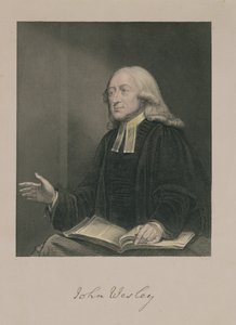 ウィリアムホール（1807-71）パブによって刻まれたジョンウェスリー（1703-91）の肖像画。 A. Fullarton und Co.