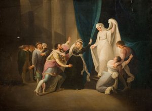 シェイクスピアの「冬物語」のシーン、1770-1800年。 作： William Hamilton