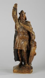 アルフレッド大王の像のマケット、1901年頃（塗られた石膏）（876154-6も参照） 作： William Hamo Thornycroft