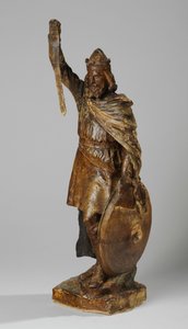 アルフレッド大王の像のマケット、1901年頃（塗られた石膏）（876155-6も参照） 作： William Hamo Thornycroft