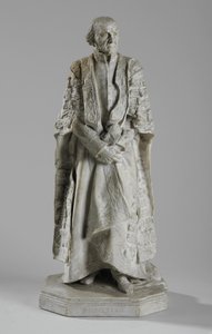 1905年頃、ロンドンのストランドにあるウィリアム・エワート・グラッドストンの像の模型