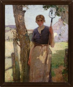 ファームガール、1915 作： William Hanna Clarke