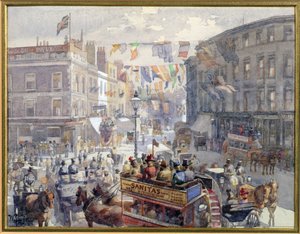 ジュビリー、ケンジントンハイストリート、ロンドン、1901 作： William Harding Collingwood Smith