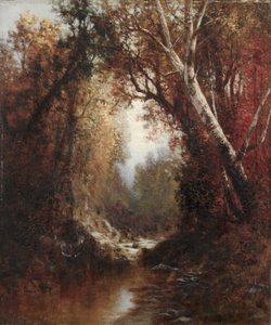 アディロンダックスの秋の風景、1877年。 作： William Hart