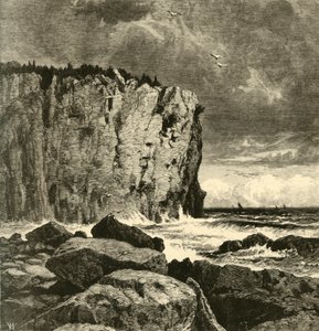 「ビーバー湾近くの断崖」、1872 年。 作： William Hart