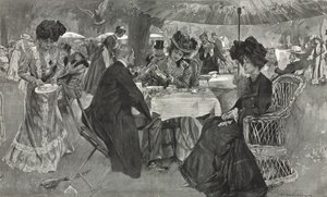 ケンジントンガーデンズのアフタヌーンティー 作： William Hatherell