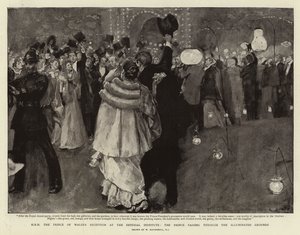HRH皇太子殿下の帝国研究所でのレセプション 作： William Hatherell