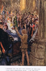 「没収された頭にイングランドの王冠を戴くことを禁じます」 作： William Hatherell