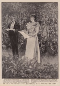 役員の妻と家族基金の援助で、神は女王を救った 作： William Hatherell