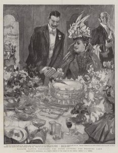 マティパティの結婚、ウェディングケーキを切る花嫁