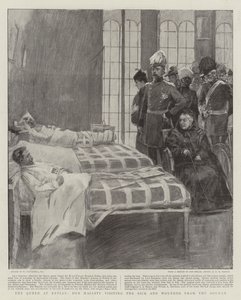 ネットリーの女王、女王陛下が病人を訪問し、スーダンから負傷 作： William Hatherell