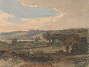ウェールズの風景 作： William Havell