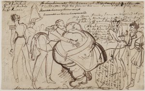 議会でのキス、1818 作： William Heath