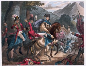 1813年、ソラウレンの村の近くで戦い 作： William Heath