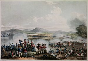 1809年7月28日、トーマスサザーランド（bc1785）によって刻まれたタラベラの戦い 作： William Heath