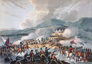 1813年10月9日のビダソアの戦い：ダニエルハヴェルによる彫刻