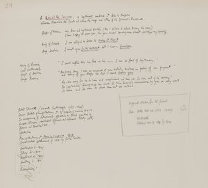1818年の議会でのキスに伴うメモ 作： William Heath
