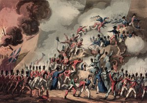 トーマスサザーランド（bc1785）によって刻まれた、聖セバスチャンの嵐、1813年8月31日 作： William Heath