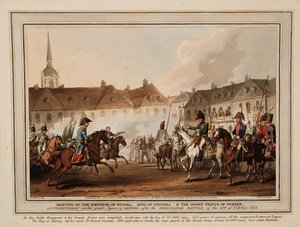 レイでロシアとオーストリア、プロイセンの王、スウェーデンの皇太子の皇帝の会 作： William Heath