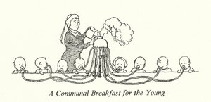 若者のための共同の朝食（リトグラフ 作： William Heath Robinson