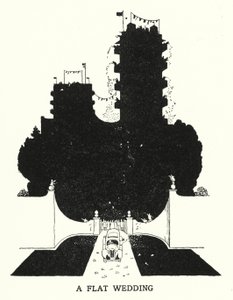 A Flat Wedding（リトグラフ 作： William Heath Robinson