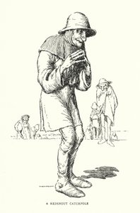 A レッドスナウト・キャッチポール（リトグラフ 作： William Heath Robinson