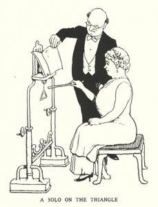 トライアングルのソロ（リトグラフ 作： William Heath Robinson